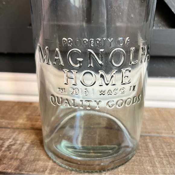MAGNOLIA Home Waco, TX Quality Goods Clear Glass Seltzer Bottle - Picture 2 of 7